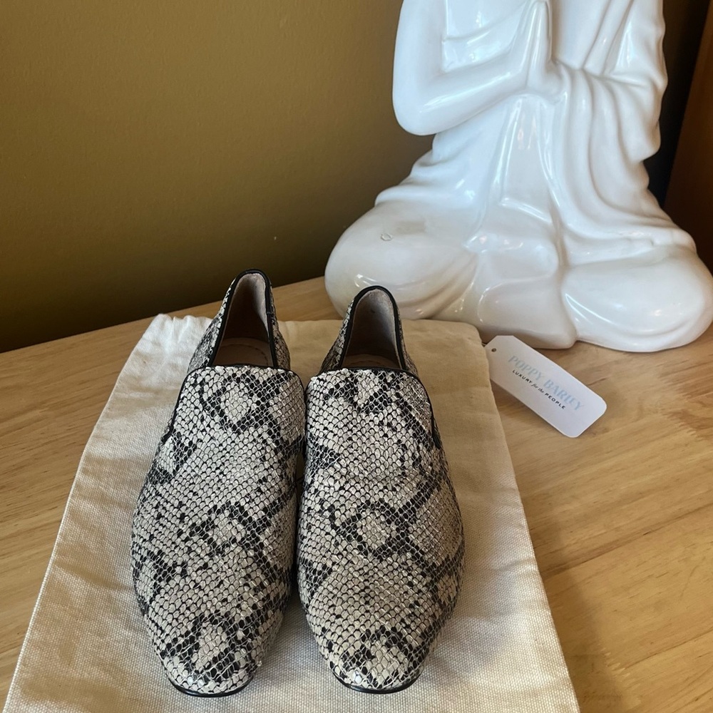 Poppy Barley Snake Print Loafers